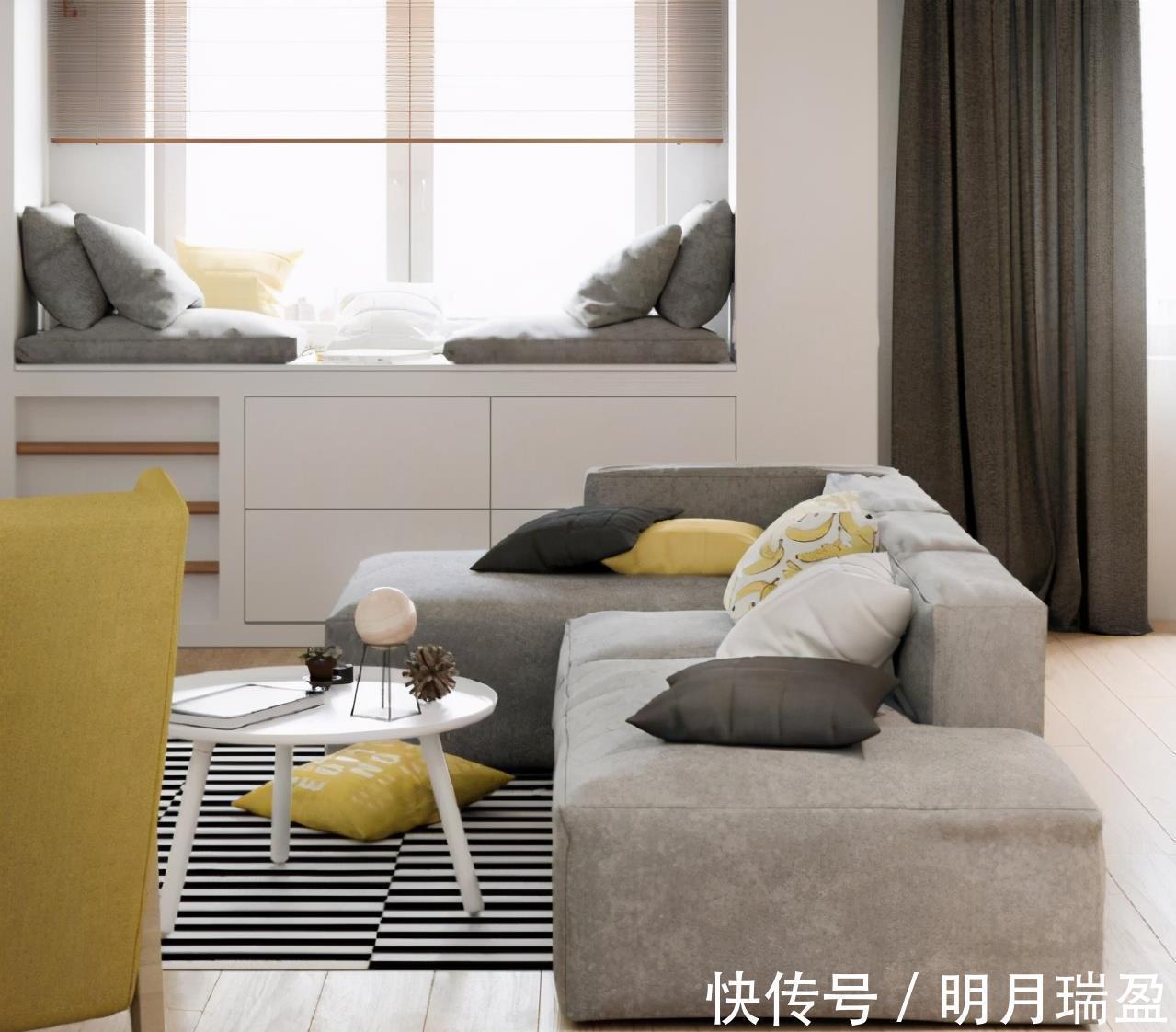 实木|她的50㎡北欧日式混搭风一室，开放式布局真敞亮，小家太温暖了！