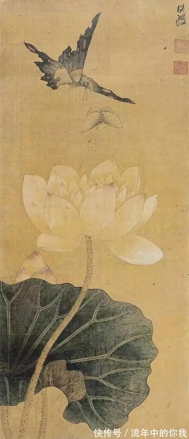 陈老莲$花鸟画|陈老莲画莲,中规中矩,一点不怪异,为什么?