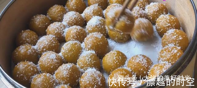 椰蓉|5个红薯，不用面粉，做软糯香甜的丸子，不煎不炸，好吃还不上火