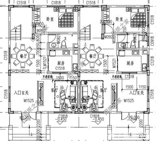 效果图|农村双拼兄弟房别墅设计图纸，推荐三款，兄弟姐妹都可以建