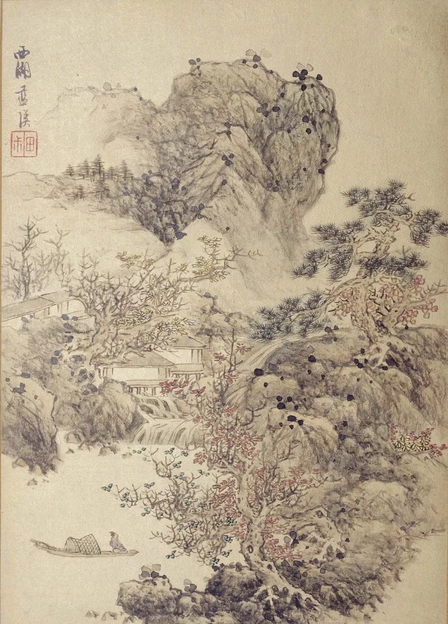 职业画家|他的老师是董其昌,学生是陈洪绶,开创著名的“武林画派”