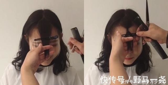 刘海 韩国发型师这样剪刘海!夹子夹上、转一转,刘海就剪好了!