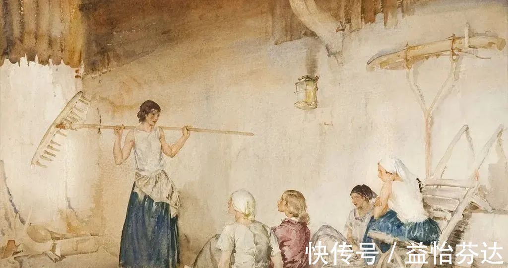 水彩!他是最会画人体画作的 世界顶尖级水彩大师