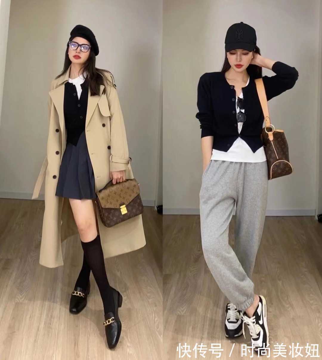 实用 这才是“一衣多穿”的示范,针织开衫穿出16套造型,实用又时髦