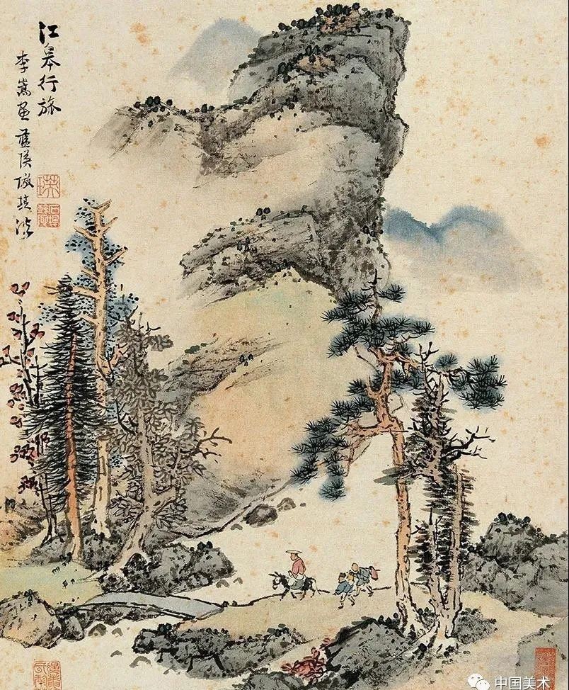 职业画家|他的老师是董其昌,学生是陈洪绶,开创著名的“武林画派”