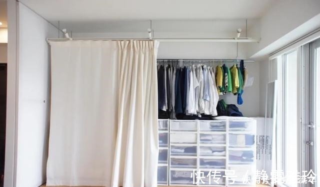 衣柜|头次见日本人的衣柜,一块隔板都用不着,却收拾得井井有条,厉害!