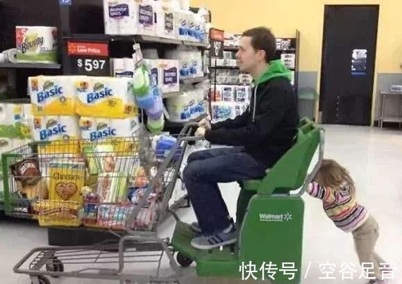 购物车|八张图告诉你什么叫“爸爸带娃,活着就行”,网友妈妈正在提刀