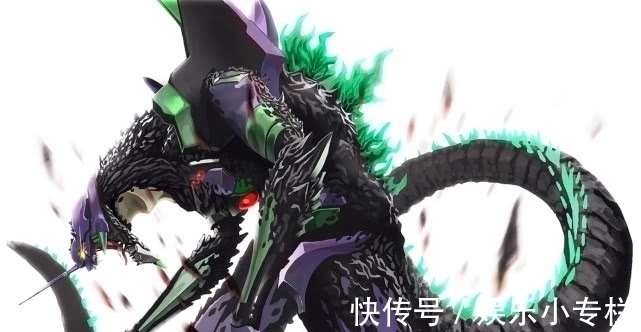 联动|当EVA融合哥斯拉基因,初号机化身暴龙,二号机显露恶兽本性