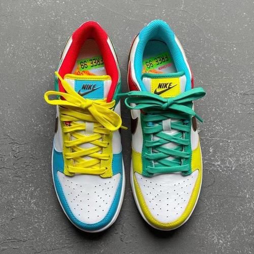 Nike Dunk Low “ Free 99 ” 最新细节照曝光！不对称鸳鸯设计吸睛度爆棚！