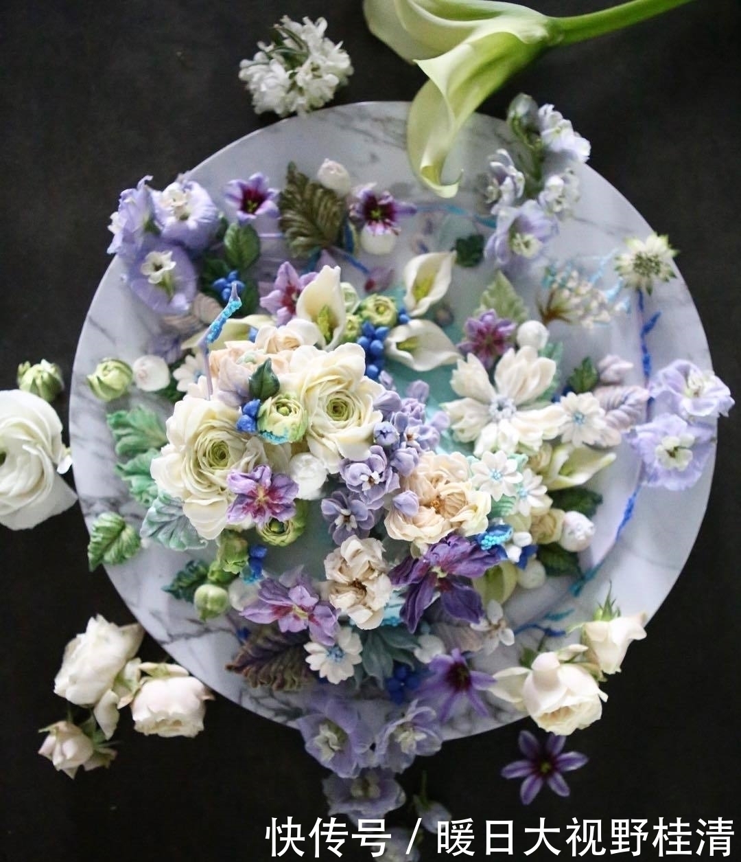 撩人|她做的鲜花蛋糕太撩人,看完后全世界都惊艳了