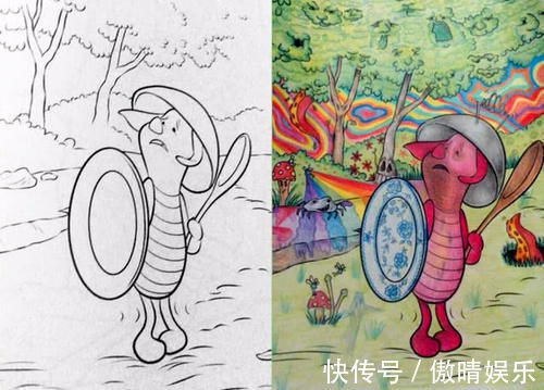 爱丽儿|家长霸占儿童填色画本,迪士尼角色全员黑化,童年回忆破碎