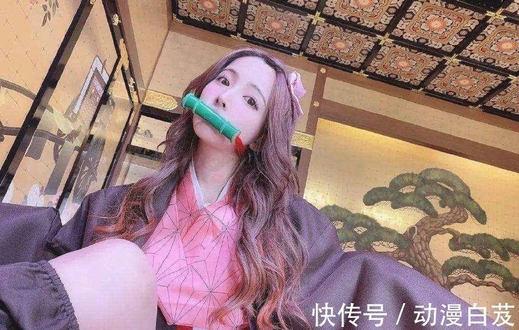 祢豆子|鬼灭之刃太火,祢豆子成热门cos角色,三上悠亚也加入cos行列