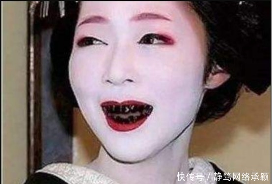 审美|日本女人的独特审美,大白脸、染黑齿和秃眉毛,小孩都会被吓哭