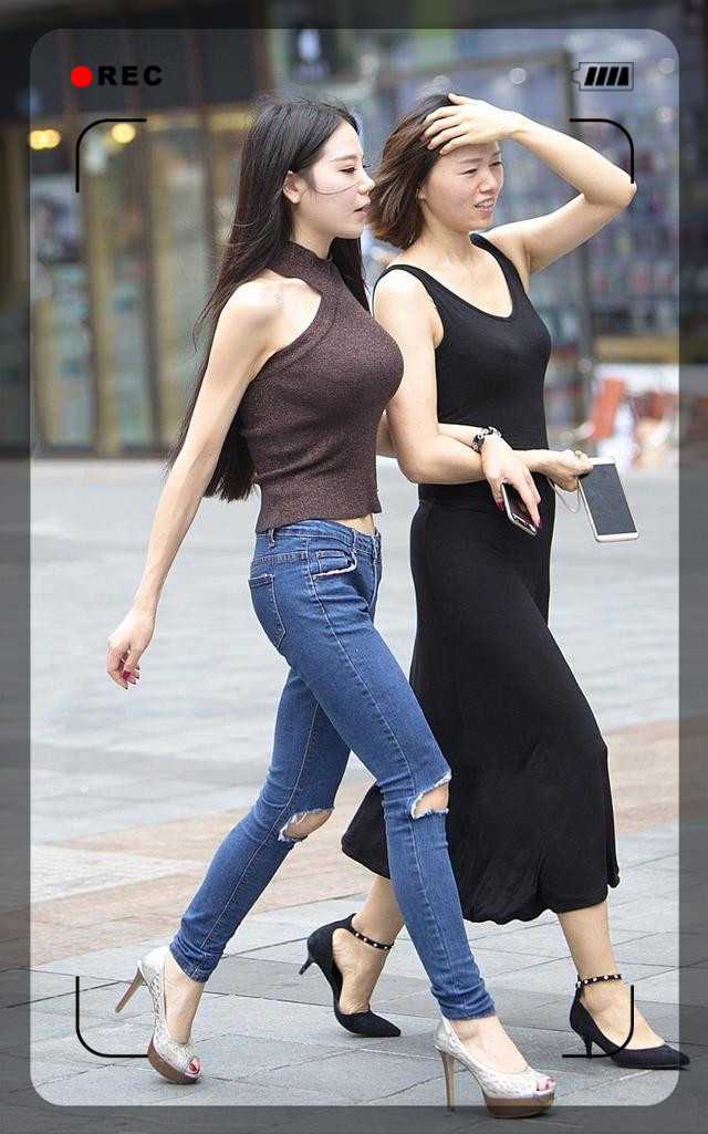 身材微胖,不想穿裙子怎么办大街上的微胖女生