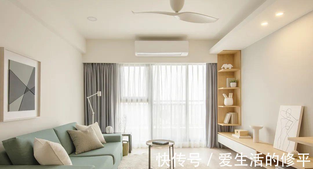 原木风|83㎡四口之家的新房，原木风之下的莫迪兰绿格外耀眼，温润有质感