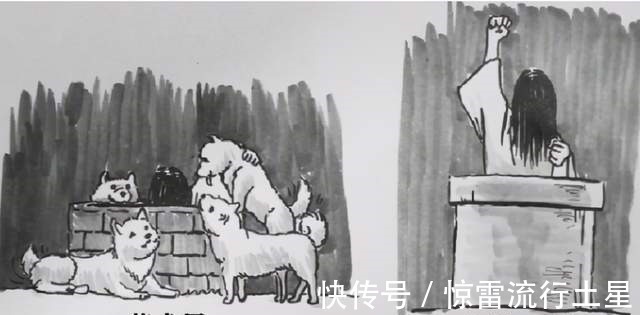 哆啦画师绘制贞子的不同出场方式,JOJO风很酷,奥特曼风让人怀念