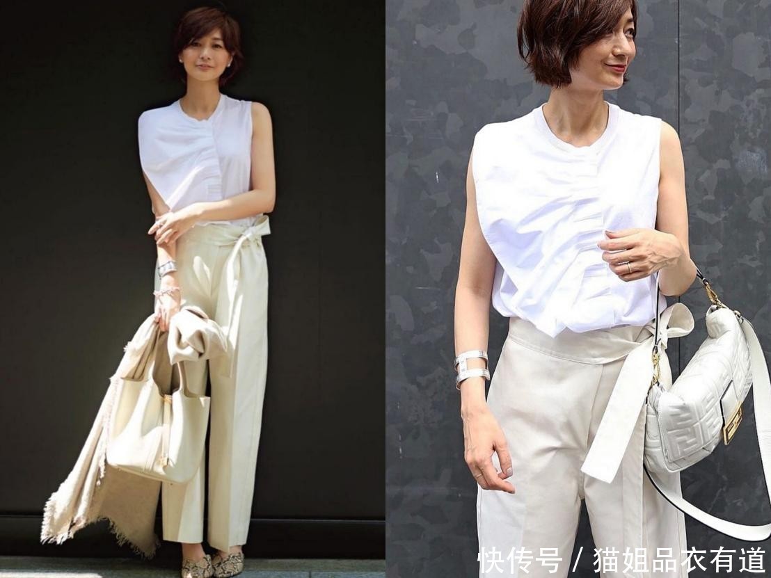 衬衫|这才是“通勤风”应有打扮，简单却高级，51岁博主亲自示范给你看