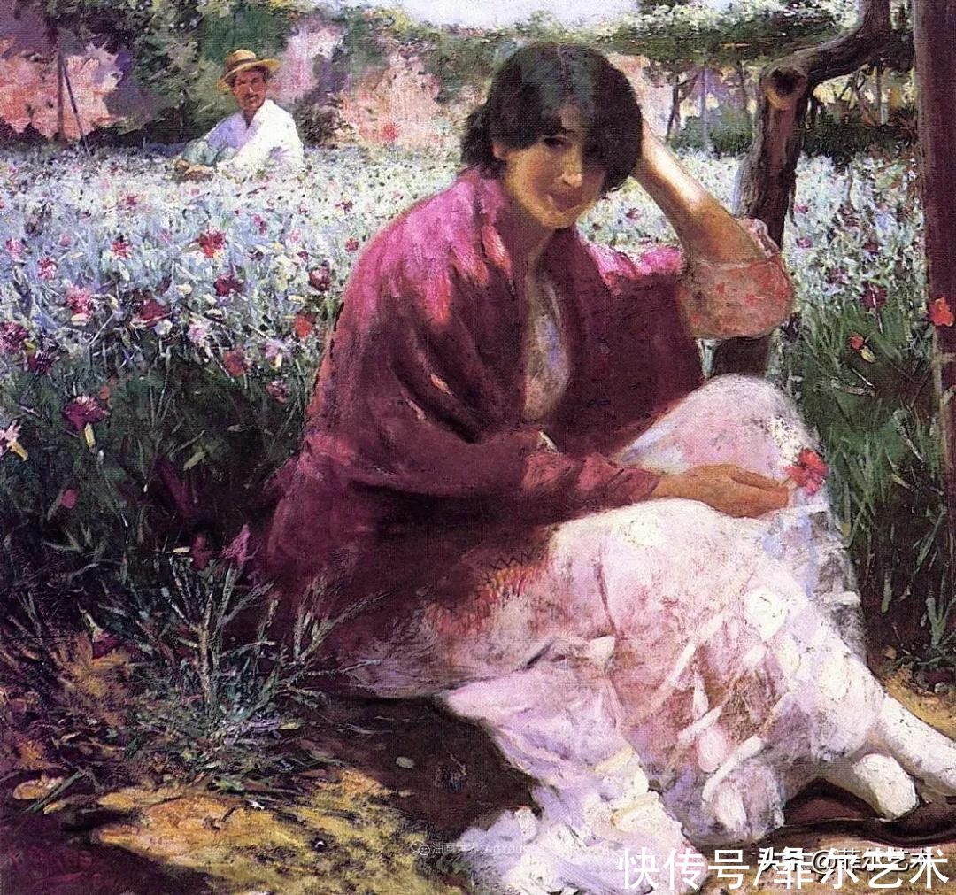 人物|空灵的天使，精美绝伦~雅培·翰德逊·泰勒女性人物油画作品欣赏