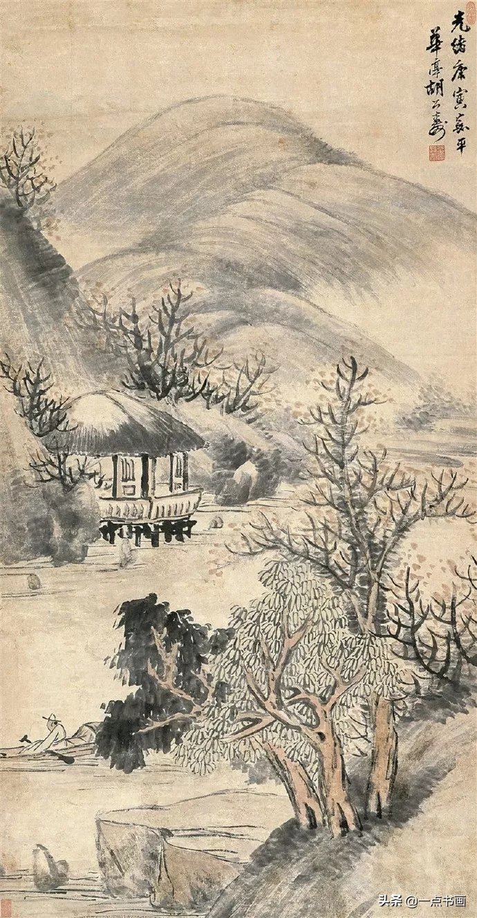 清健!晚清画家 胡公寿:集诸家之妙,山水花卉自成一体