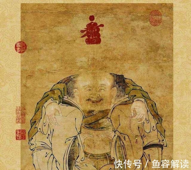 皇帝！皇帝留下一幅古画，远看一个人，放大看有3人，专家：根本不是人