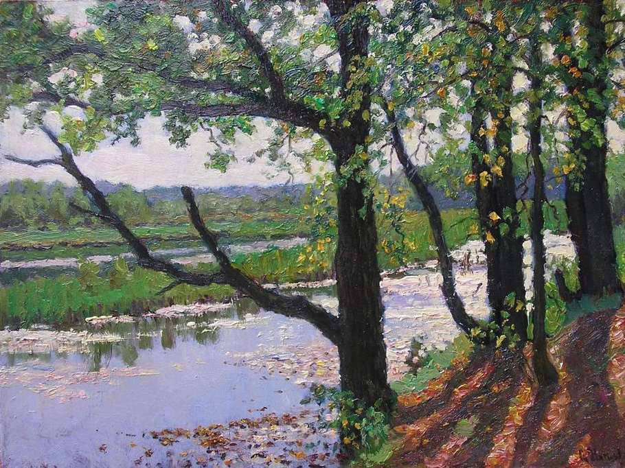 美术学院&俄罗斯艺术家谢尔盖恰布里金风景油画作品