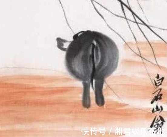 水牛@齐白石随手画了只没头的水牛卖了一千万,凭什么专家放大看