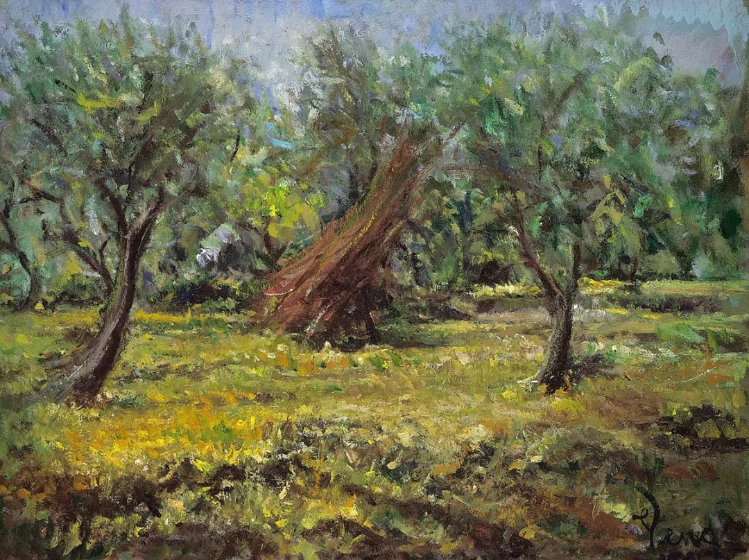 米兰|?意大利 阿尔多的油画,色彩很温暖,笔触很迷人!