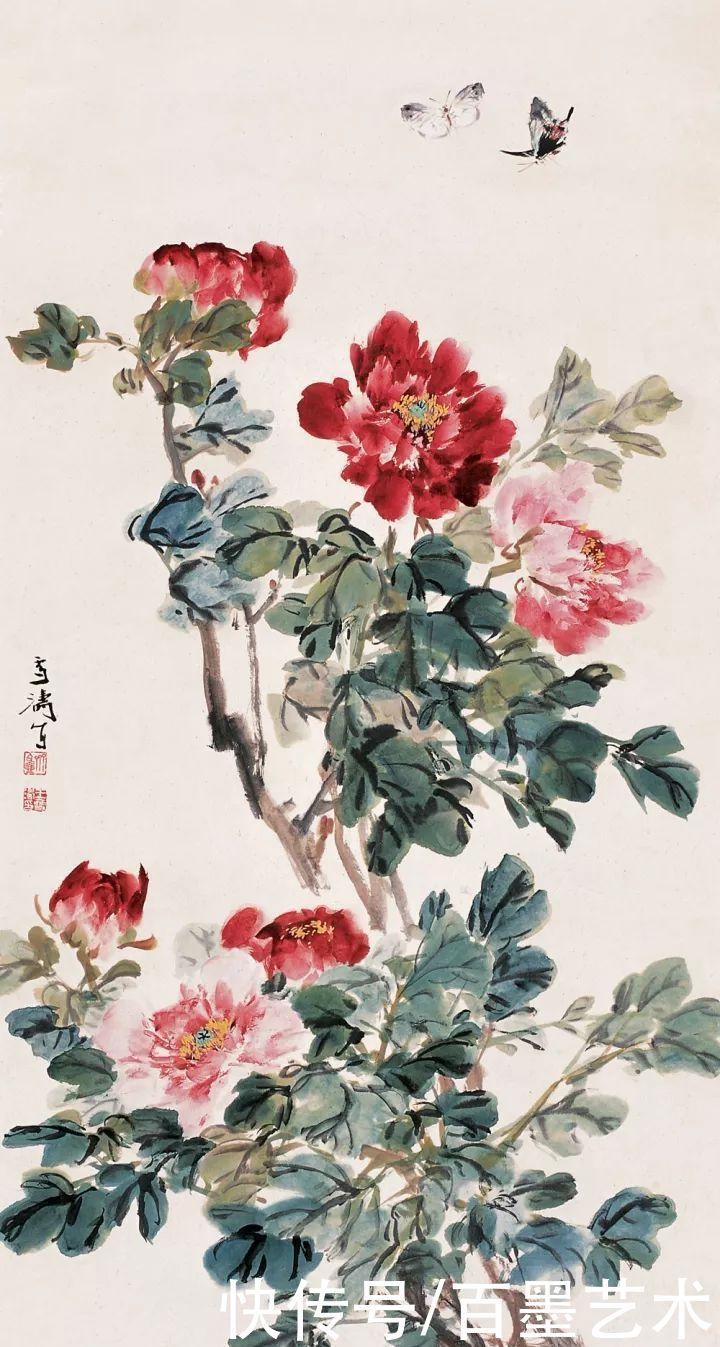 小写意|唯有牡丹真国色!小写意牡丹画150幅,美醉了