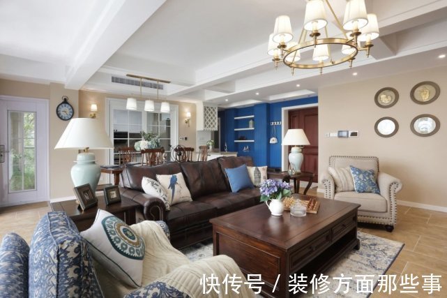 家具|165平美式风四居室,开放舒展,以求最大化通透视觉