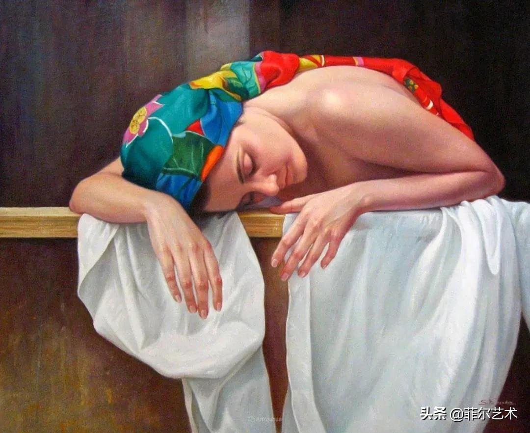 女画家@女画家索莱达·费尔南德斯画笔下的女子人物沉稳自然,美丽优雅