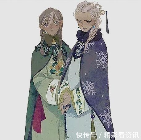 汉服|迪士尼公主换上汉服,白雪公主与继母和好,乐佩与爱丽儿成姐妹