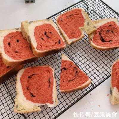 步骤|100个吐司练习No.39 颜值在线的西瓜吐司??超详细步骤