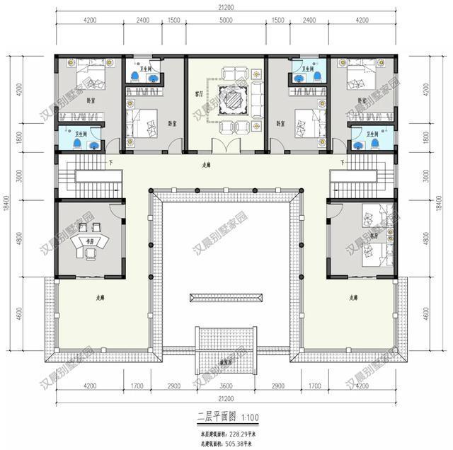 别墅|对称式传统中式二层别墅，流传千年准没错，农村就应该建这种房子