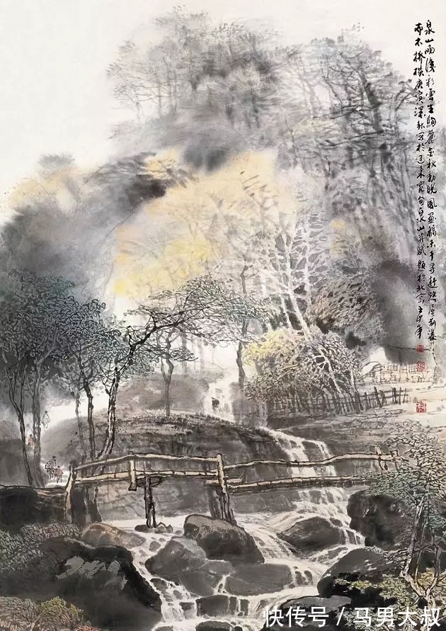 王中年&国画家|观王中年先生的山水画,有身临其境之感