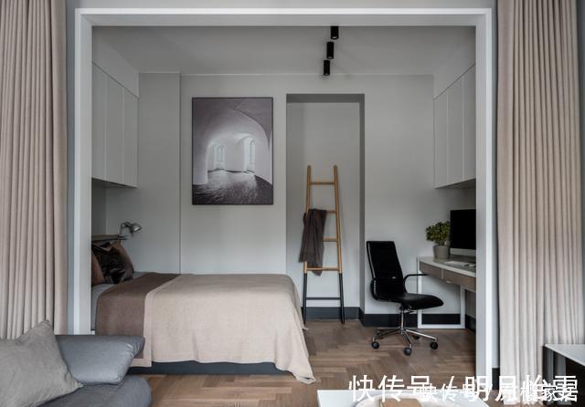 小房子|一个人独居52平,不在乎小,安静舒适就好,卧室不到8㎡塞间书房