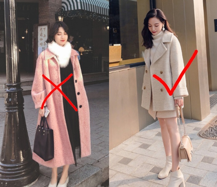 小个子 身高155女生,穿大衣谨记3点,怎么穿怎么好看
