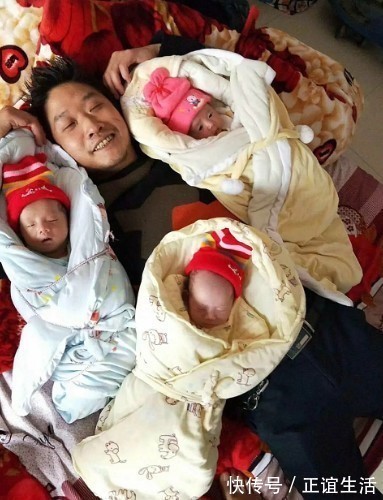 陈文祥|龙凤三胞胎出生第5天没了娘,爸爸坚强的带着4个娃,让人感慨