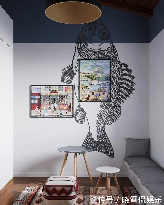 墙壁|112平极简复式混搭风，全屋设计超有质感！