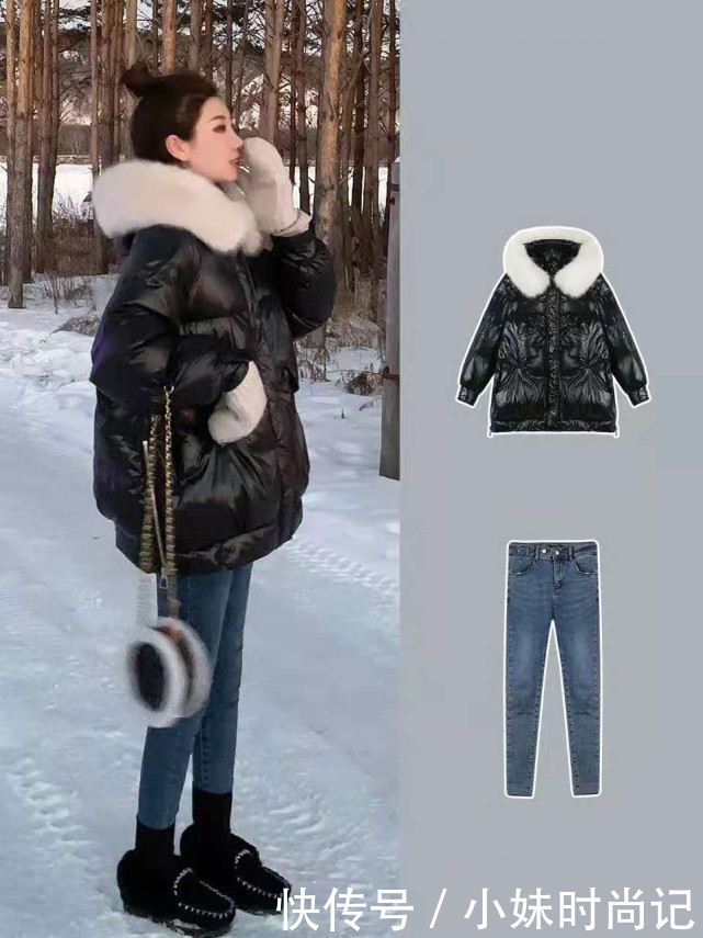 搭配|对色彩不够敏感担心出街尴尬，羽绒服一黑到底，给你温度与风度