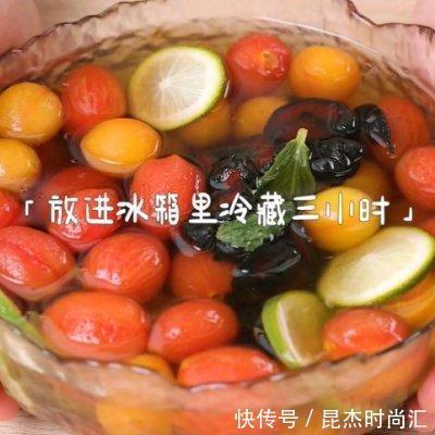 柠檬片|这样做话梅冰番茄汤，比饭店做的好吃百倍，做法超简单