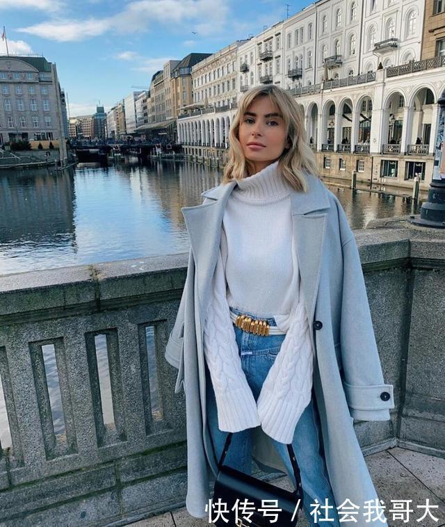 怪不得彩色大衣这么火,活泼时尚还吸睛,满大街都是在衬托它