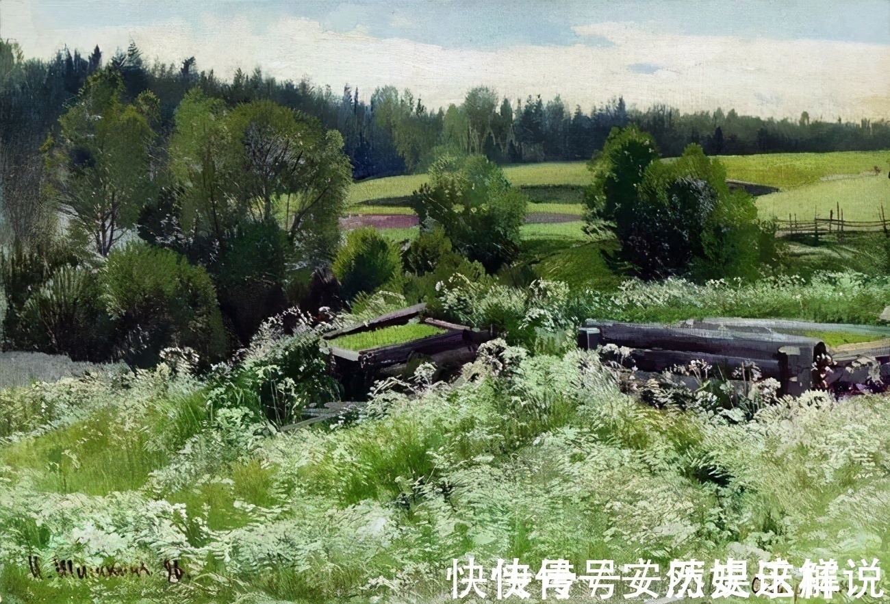 那个时代$俄罗斯杰出风景画家希施金的作品,诗一般的境界!