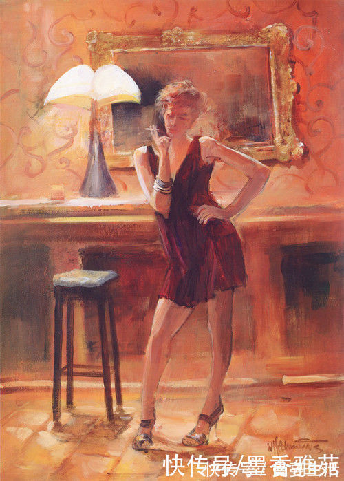 荷兰画家威廉 汉雷斯笔下充满冲击力的水彩人体画,太诱人