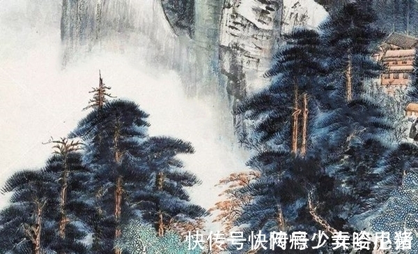 郎士元$“青山霁后云犹在，画出西南四五峰”，郎士元入寺观山，顿悟人生