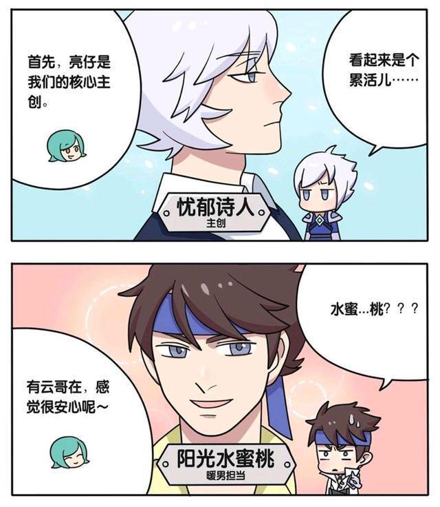 训练|王者荣耀漫画:萌萌男团的日常训练;赵云竟然号称是阳光水蜜桃!