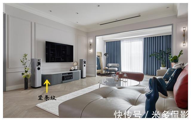 轻奢|250㎡美式轻奢大平层,独立玄关比客厅还好看,全屋简洁又显品味!