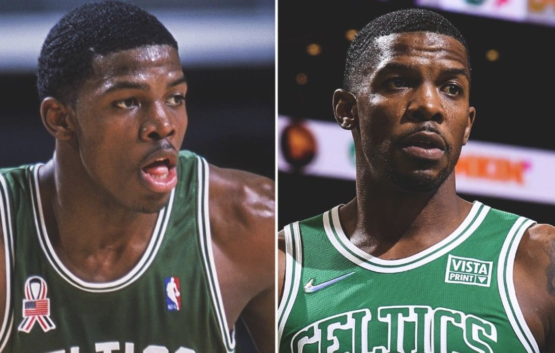 約翰遜|變化大嗎？媒體曬喬-約翰遜身披凱爾特人球衣20年對(duì)比圖