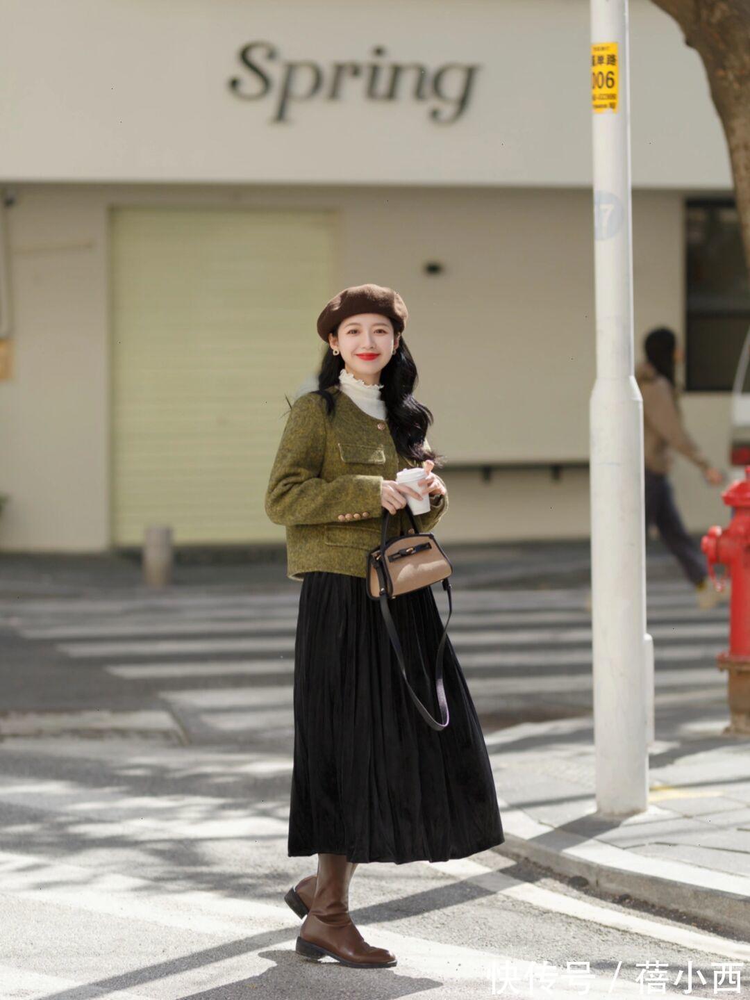 搭配|冬天除了穿大衣、羽绒服,还可以穿“毛呢外套”,简单实穿有气质