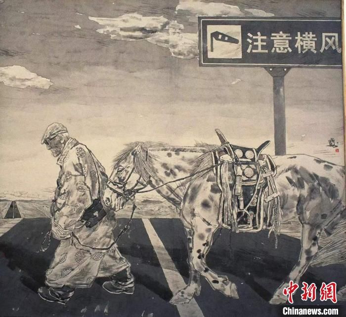 画家|通讯：内蒙古画家陈晗晟：35载墨海泛舟，画笔绘就乡土中国