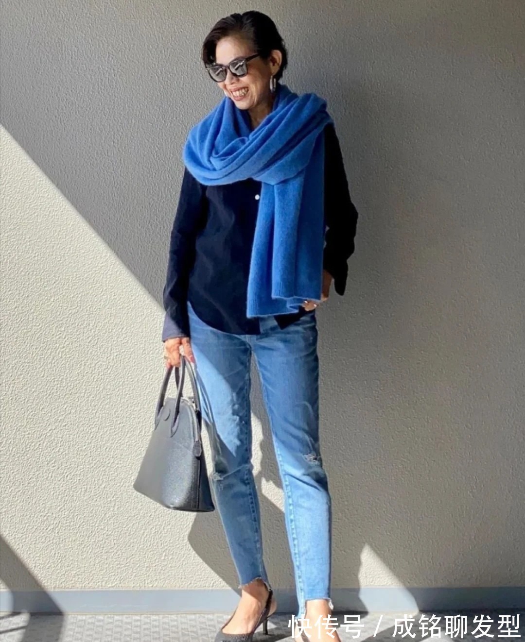 穿搭|58岁的日本阿姨真会穿衣,不扮嫩不耍酷不露脚踝,自然真实又舒服